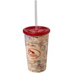 MP2683650 brite americano vaso de pared doble de 350 ml rojo plastico pp plastico pe 1