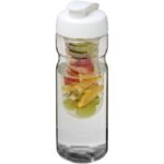 MP2685130 h2o active base bidon deportivo e infusor con tapa flip de 650 ml blanco plastico pet pla 1