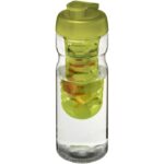 MP2685160 h2o active base bidon deportivo e infusor con tapa flip de 650 ml blanco plastico pet pla 1