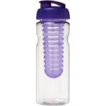 MP2685200 h2o active base bidon deportivo e infusor con tapa flip de 650 ml blanco plastico pet pla 2