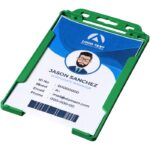 MP2693200 soporte plastico para tarjetas verde plastico pp 1