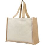 MP2693320 bolsa tote para la compra de lona y yute de 320 gm natural lona 320 gm2 yute 330 gm2 1