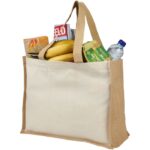 MP2693320 bolsa tote para la compra de lona y yute de 320 gm natural lona 320 gm2 yute 330 gm2 3