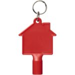 MP2695330 llave universal con forma de casa y llavero rojo plastico hips metal 2