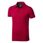 MP2731810 polo de manga corta elastico para hombre rojo doble punto pique 5 elastano 95 algodon bci 1