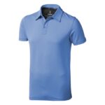 MP2731890 polo de manga corta elastico para hombre azul doble punto pique 5 elastano 95 algodon bci 1