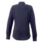 MP2742780 camisa de manga larga de punto pique para mujer azul doble punto pique 95 algodon 5 elasta 5