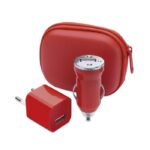 MP2818960 set cargadores usb rojo 1