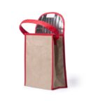 MP2893200 bolsa termica rojo papel reciclado laminado aluminio 2