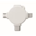 MP2965430 adaptador con cable 3 en 1 blanco pvc 3