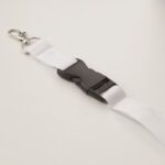 MP2965590 lanyard 25mm con mosqueton blanco poliester 2