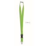 MP2965650 lanyard 25mm con mosqueton verde lima poliester 1