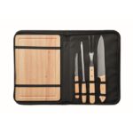 MP2966100 set 4 accesorios barbacoa negro acero inoxidable 5