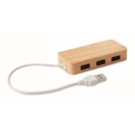 MP2966910 hub usb de 3 puertos 20 natural bambu 1
