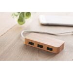 MP2966910 hub usb de 3 puertos 20 natural bambu 2