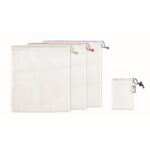 MP2970330 set de 3 bolsas en rpet blanco pet 1