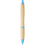 MP3025390 boligrafo de bambu natural madera de bambu plastico abs 2