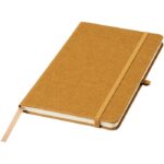 MP3026810 libreta a5 de retales de piel marron claro piel cuero 1