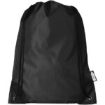 MP3028930 mochila de cuerdas de rpet 5l negro 190t poliester reciclado 2