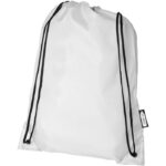 MP3028970 mochila de cuerdas de rpet 5l blanco 190t poliester reciclado 1