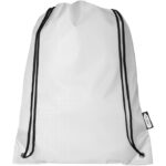 MP3028970 mochila de cuerdas de rpet 5l blanco 190t poliester reciclado 2