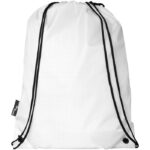 MP3028970 mochila de cuerdas de rpet 5l blanco 190t poliester reciclado 3