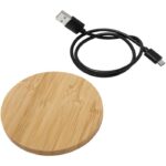 MP3029890 base de carga inalambrica de 5 w de bambu natural madera de bambu 7
