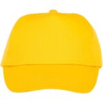 MP3048910 gorra infantil de 5 paneles amarillo sarga de algodon 100 algodon 175 gm2 2