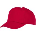 MP3048930 gorra infantil de 5 paneles rojo sarga de algodon 100 algodon 175 gm2 1