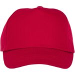 MP3048930 gorra infantil de 5 paneles rojo sarga de algodon 100 algodon 175 gm2 2