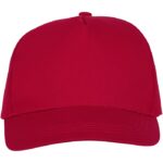 MP3049310 gorra de 5 paneles rojo sarga de algodon 100 algodon 175 gm2 2