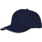 MP3049430 gorra de 5 paneles con ribete azul sarga de algodon 100 algodon 175 gm2 1