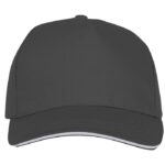 MP3049440 gorra de 5 paneles con ribete gris sarga de algodon 100 algodon 175 gm2 2