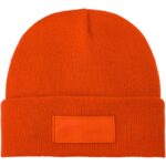 MP3049600 gorro de lana con parche naranja 1x1 punto de costilla 100 plastico acrilico contrast fabr 2