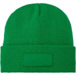 MP3049650 gorro de lana con parche verde 1x1 punto de costilla 100 plastico acrilico contrast fabric 2