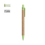 MP3171060 boligrafo verde corcho caa de trigo abs 4