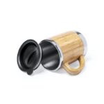 MP3173310 taza termica transparente bambu acero inox 1