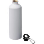 MP3173780 botella de acabado mate con mosqueton de 770ml blanco aluminio 5