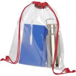 MP3174390 mochila de cuerdas transparente 5l rojo plastico pvc 3