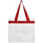 MP3174430 bolsa tote transparente rojo plastico pvc 2