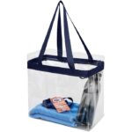 MP3174450 bolsa tote transparente azul plastico pvc 3