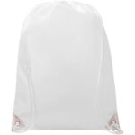 MP3174840 mochila de cuerdas con esquinas de colores 5l blanco 210d poliester 3