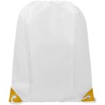 MP3174850 mochila de cuerdas con esquinas de colores 5l blanco 210d poliester 2