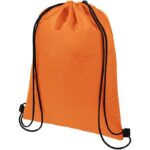 MP3175020 bolsa termica con cuerdas con capacidad para 12 latas naranja 210d poliester 1