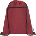 MP3175230 mochila de cuerdas de pet reciclado 5l rojo 300d poliester reciclado polipropileno no teji 2