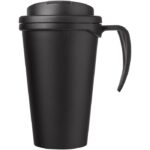 MP3176760 americano taza de 350 ml con tapa antigoteo negro plastico pp 2