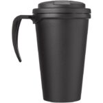 MP3176760 americano taza de 350 ml con tapa antigoteo negro plastico pp 3