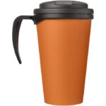 MP3176800 americano taza de 350 ml con tapa antigoteo naranja plastico pp 3