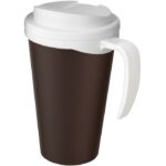 MP3176910 americano taza de 350 ml con tapa antigoteo marron claro plastico pp 1