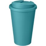 MP3177100 americano vaso 350 ml con tapa antigoteo azul plastico pp 1